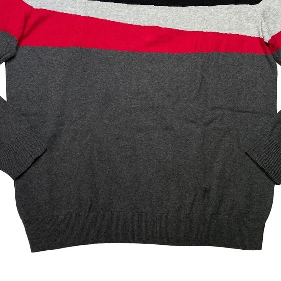 Alfani Novelty Table Jester Red Classic Fit Crewneck Mens Sweater Size Large - Picture 9 of 10